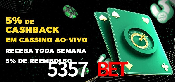 Promoções do cassino ao Vivo 5357 BET